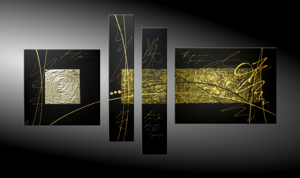  - SENSATION IN GOLD XIX 180x100 cm Moderne Kunst in Acryl kaufen